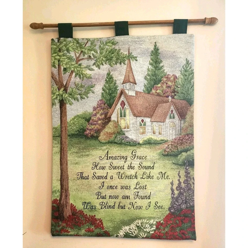 Amazing Grace Tapestry Wall Hanging by Manual Woodworkers & Weavers Inc 26 x 36